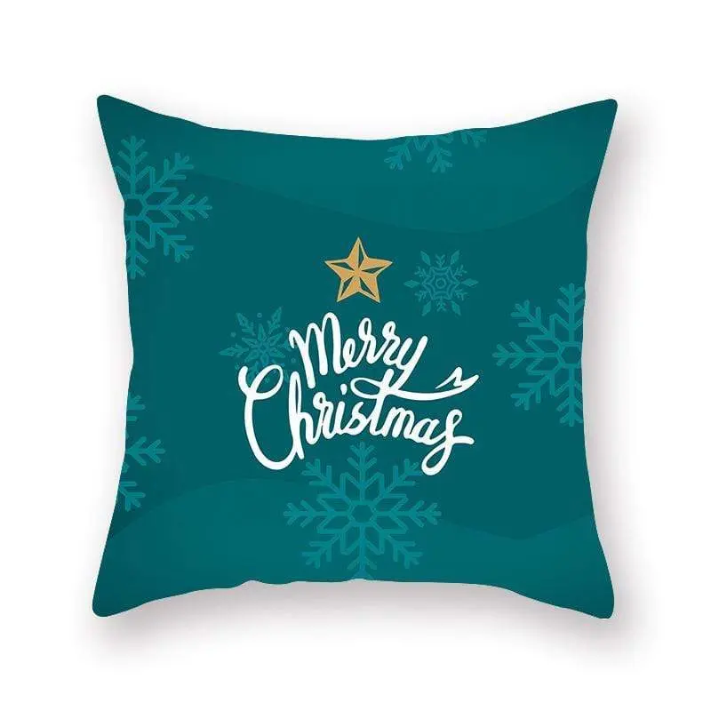 Taie d'oreiller coussin en peau de pêche de Noël