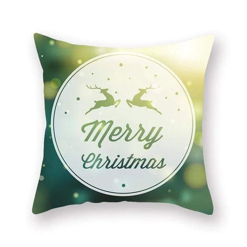 Taie d'oreiller coussin en peau de pêche de Noël