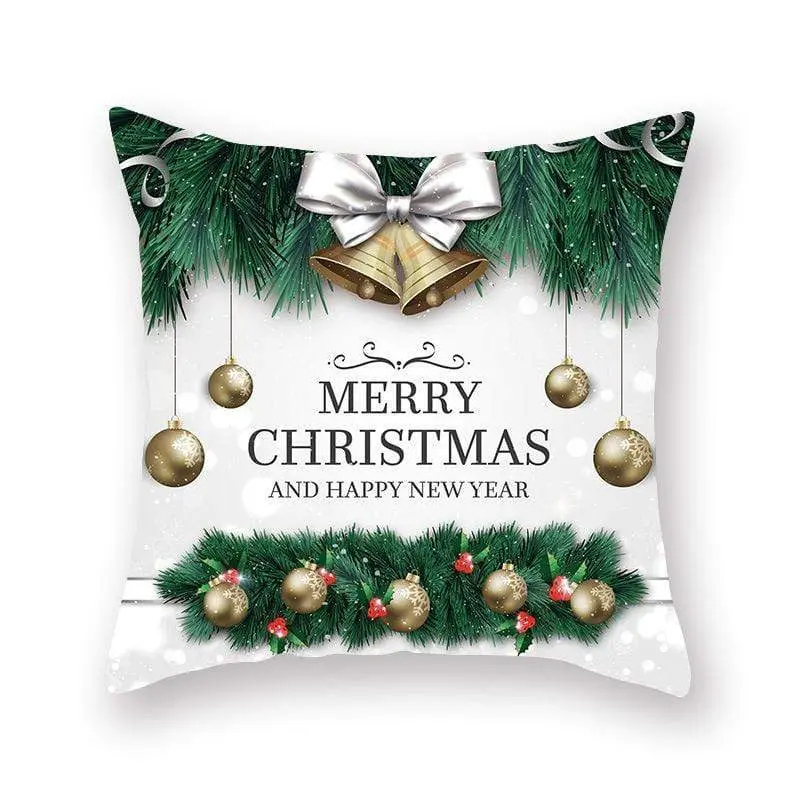 Taie d'oreiller coussin en peau de pêche de Noël