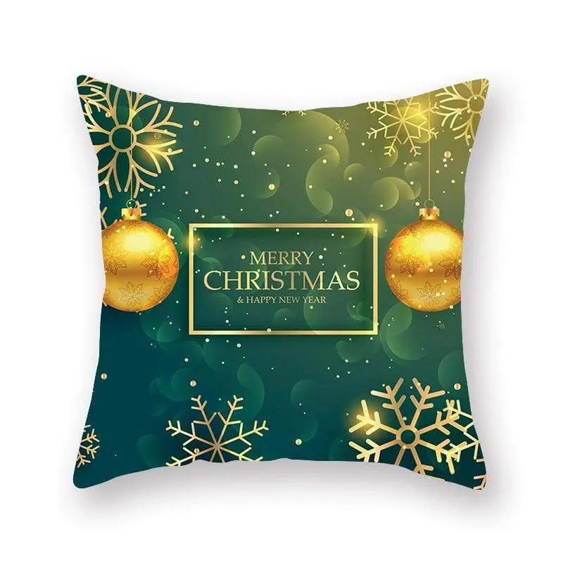 Taie d'oreiller coussin en peau de pêche de Noël
