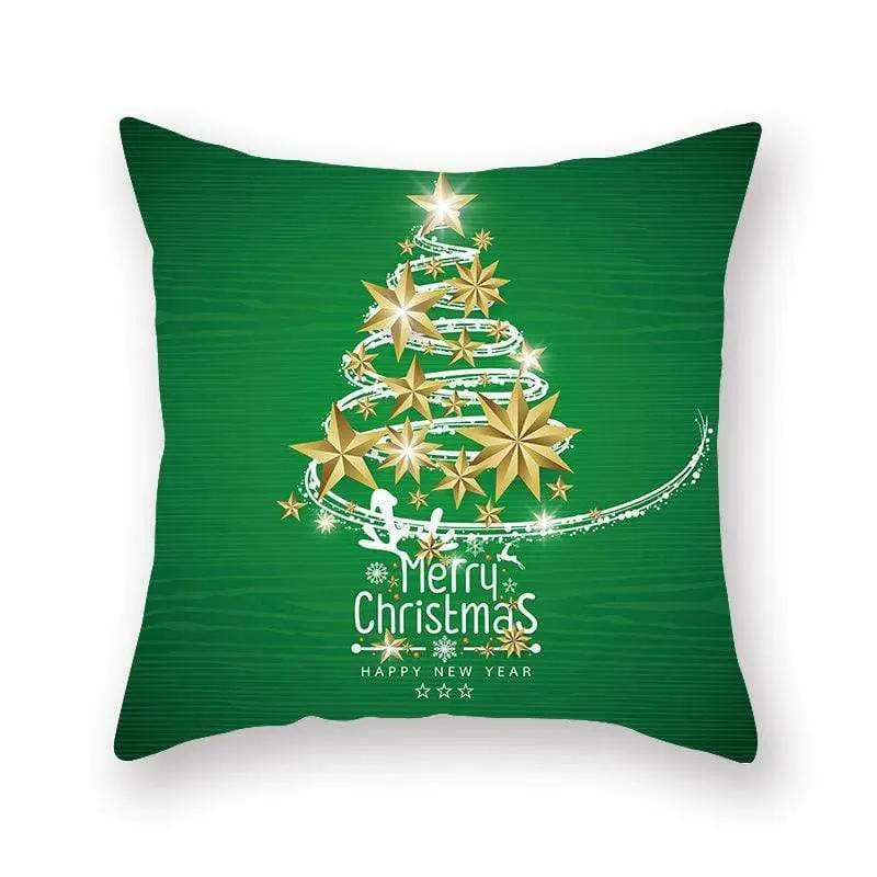 Taie d'oreiller coussin en peau de pêche de Noël