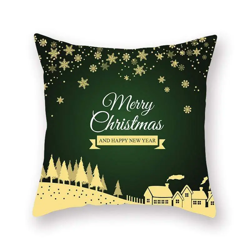 Taie d'oreiller coussin en peau de pêche de Noël
