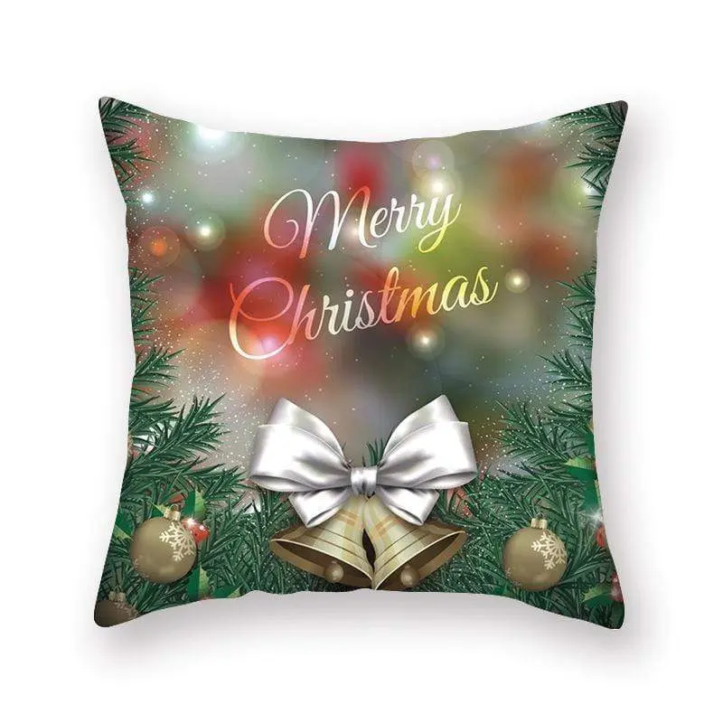 Taie d'oreiller coussin en peau de pêche de Noël
