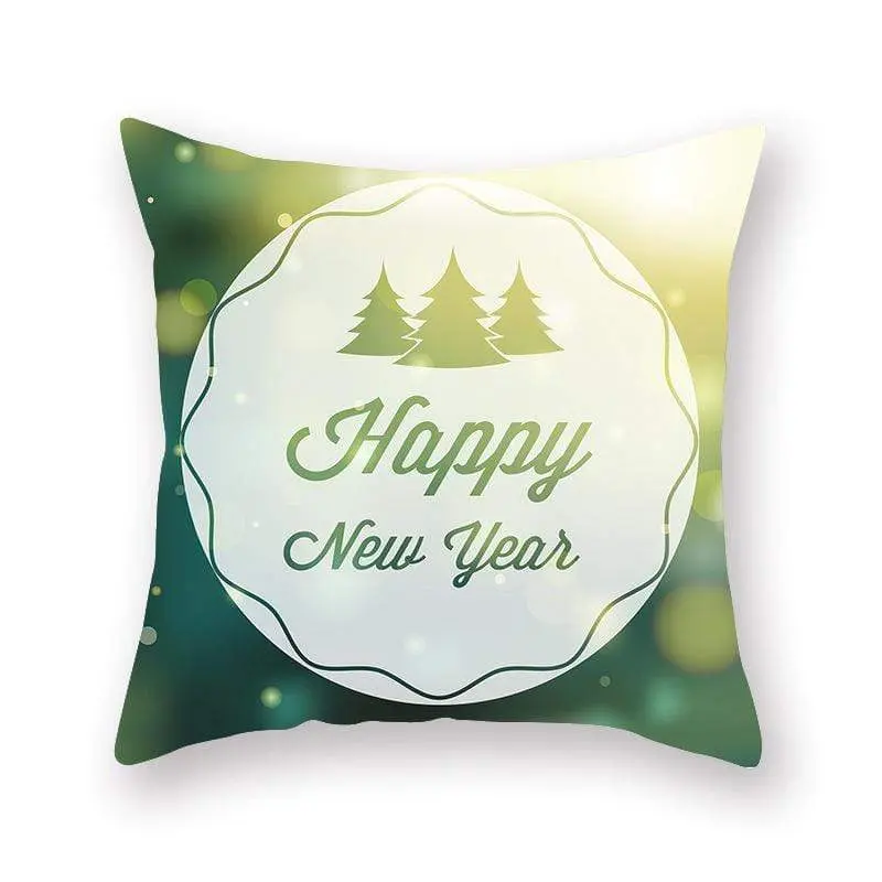 Taie d'oreiller coussin en peau de pêche de Noël