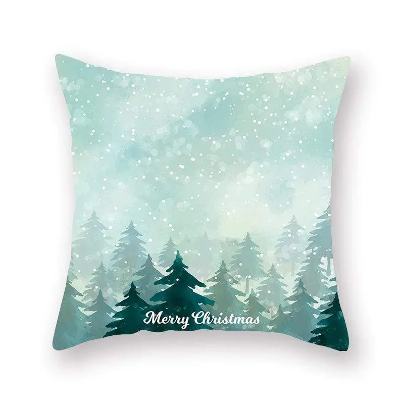Taie d'oreiller coussin en peau de pêche de Noël