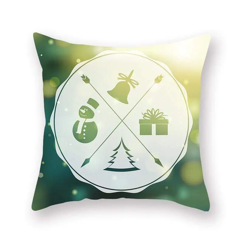 Taie d'oreiller coussin en peau de pêche de Noël