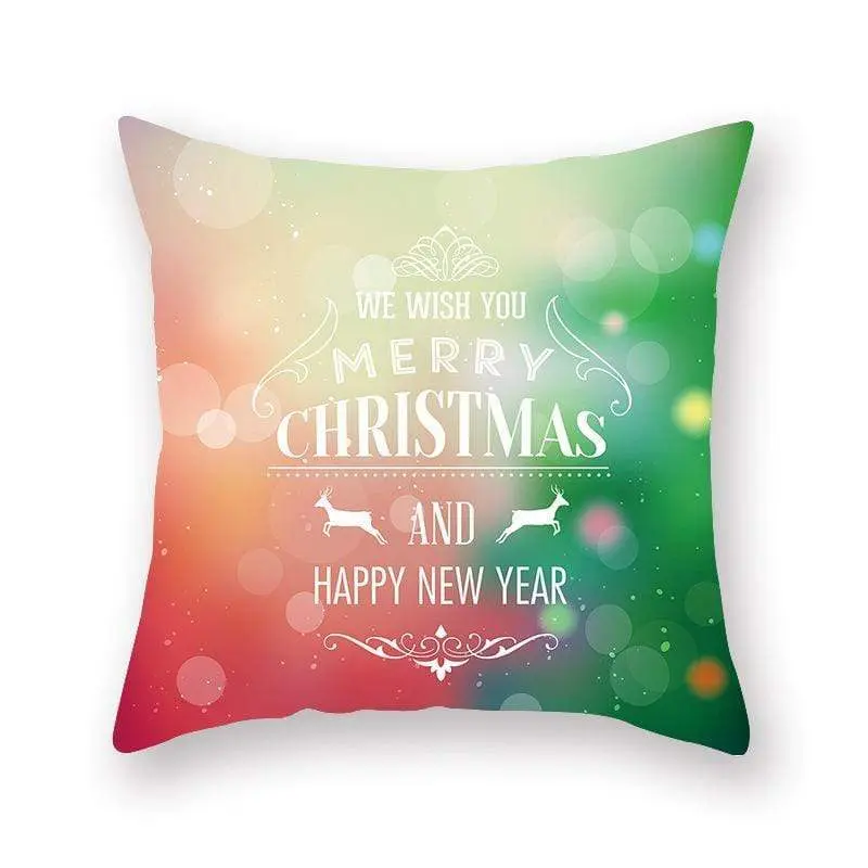 Taie d'oreiller coussin en peau de pêche de Noël