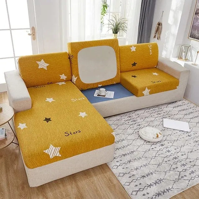 Housse pour coussin canapé d'angle imprimée BORKAS