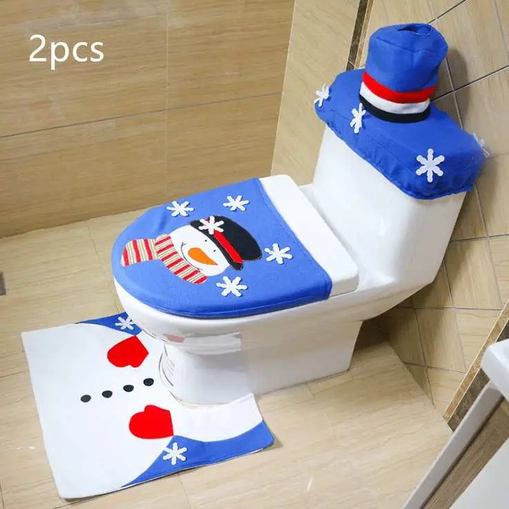 Housse de siège de toilette de Noël