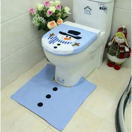 Housse de siège de toilette de Noël