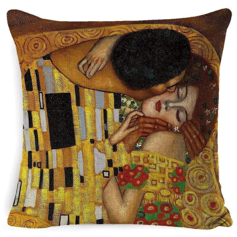 LOVEART - Coussin et taie d'oreiller motif peinture et dessin artistique