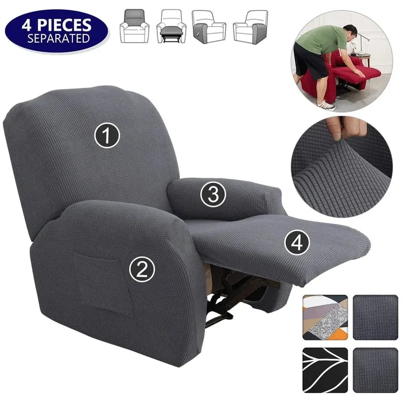 DECORELAX - Housse de fauteuil inclinable imperméable imprimée