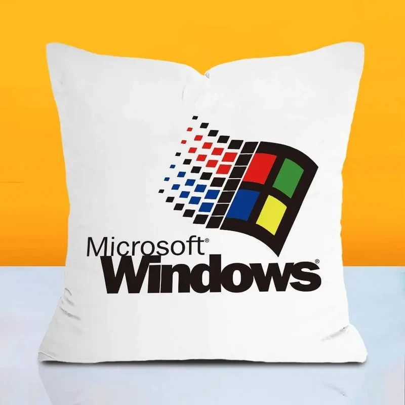 Coussin décoratif, motif logos réseaux sociaux SOCIAL-R