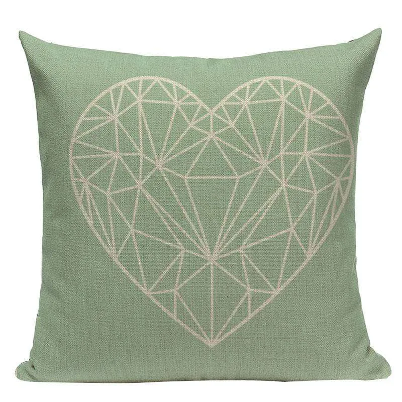 VERT - Housse de coussin