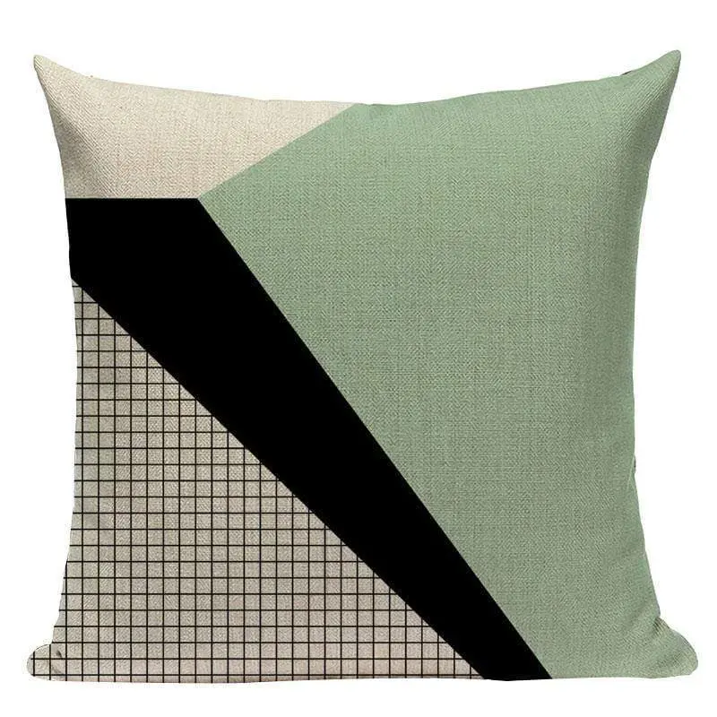 VERT - Housse de coussin