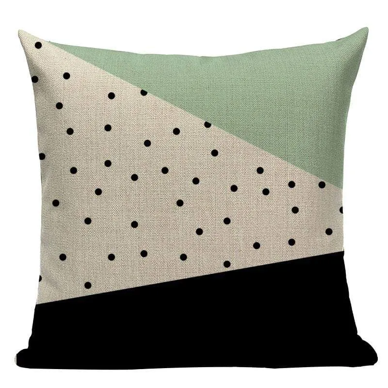 VERT - Housse de coussin