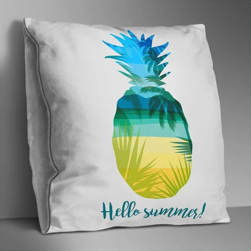 Housse de coussin imprimé double face