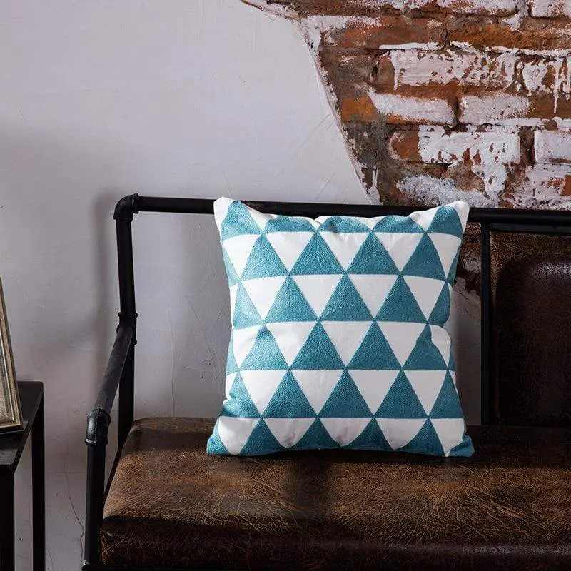 Coussin d'oreiller de bureau géométrique moderne