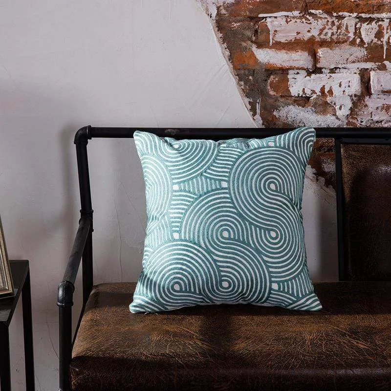 Coussin d'oreiller de bureau géométrique moderne
