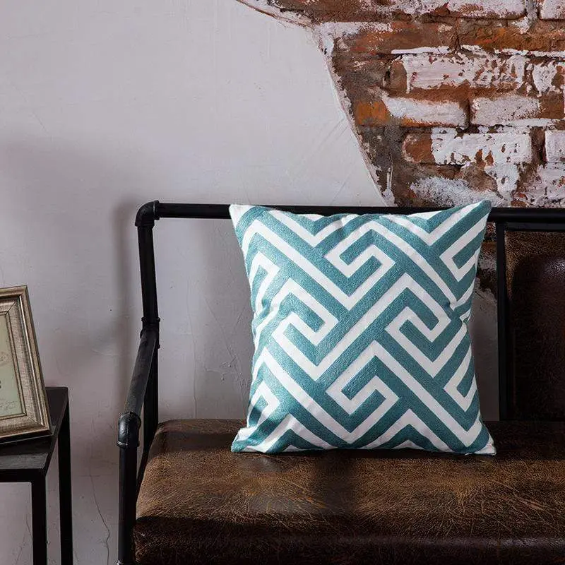 Coussin d'oreiller de bureau géométrique moderne