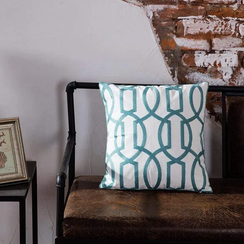 Coussin d'oreiller de bureau géométrique moderne