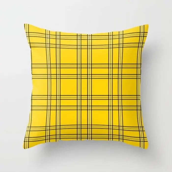 JAUNE - Housse de coussin décoratif