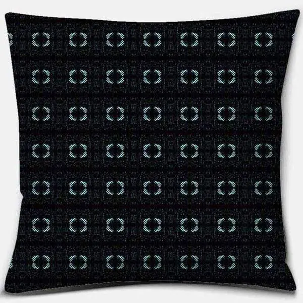 BLEU CANARD - Housse de coussin décorative couleur bleu canard