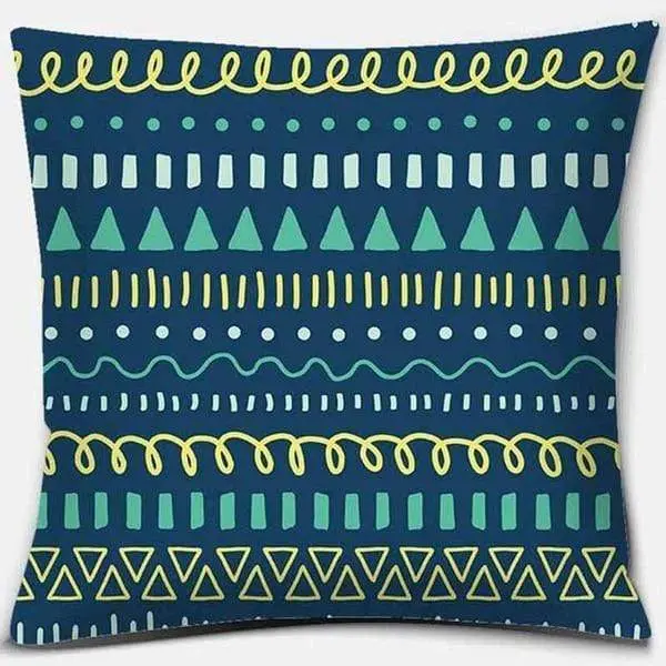 BLEU CANARD - Housse de coussin décorative couleur bleu canard