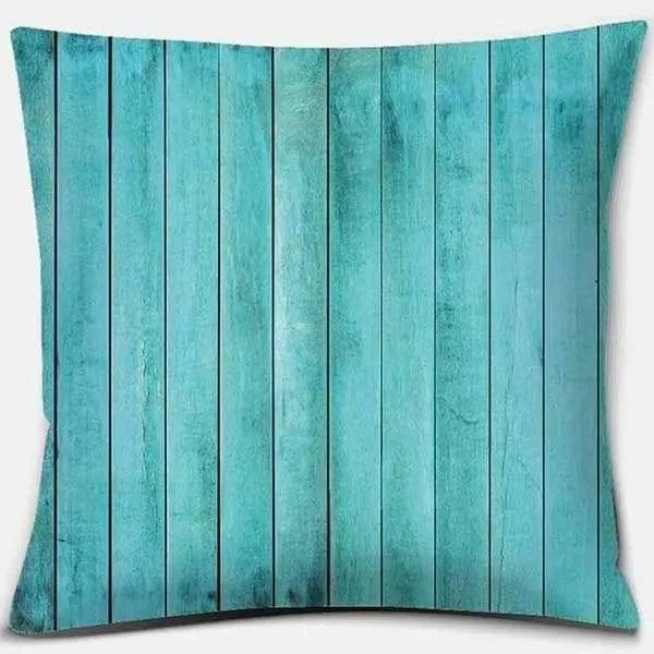 BLEU CANARD - Housse de coussin décorative couleur bleu canard