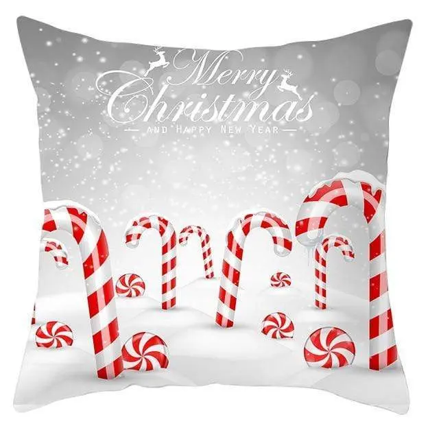 Housse de coussin Noël Rouge