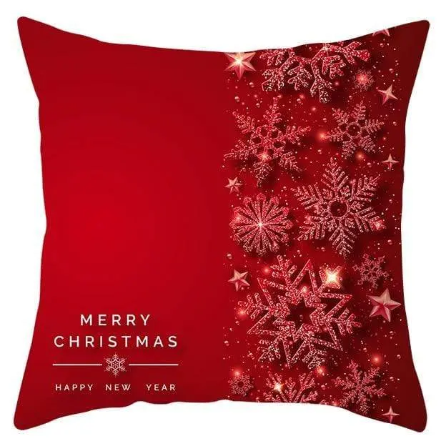 Housse de coussin Noël Rouge