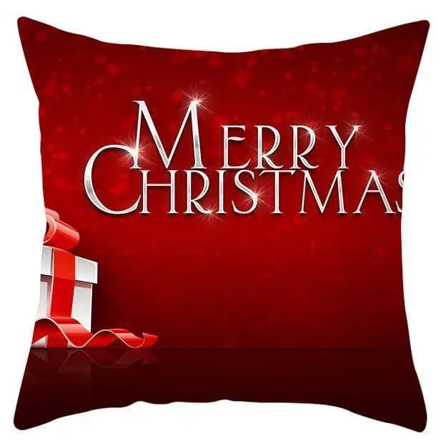 Housse de coussin Noël Rouge