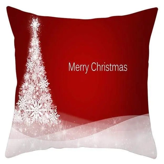 Housse de coussin Noël Rouge