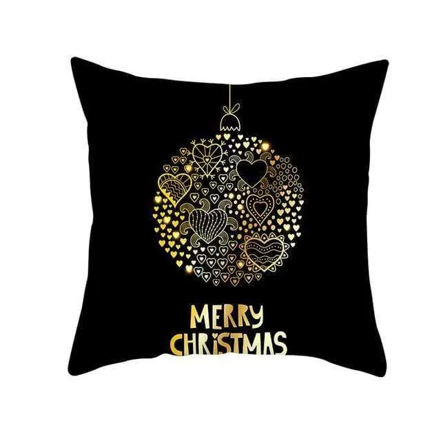 Coussin Noel Noir-Housse de France