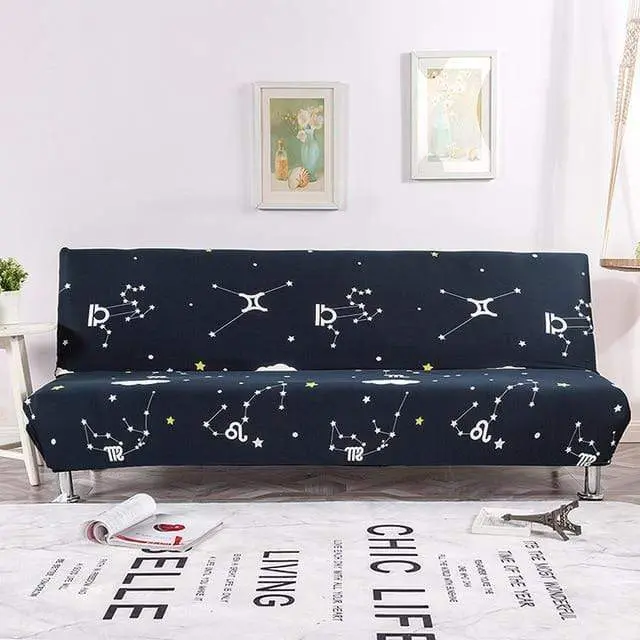 GEOBED - Housse canapé-lit extensible, sans bras et sans accoudoir