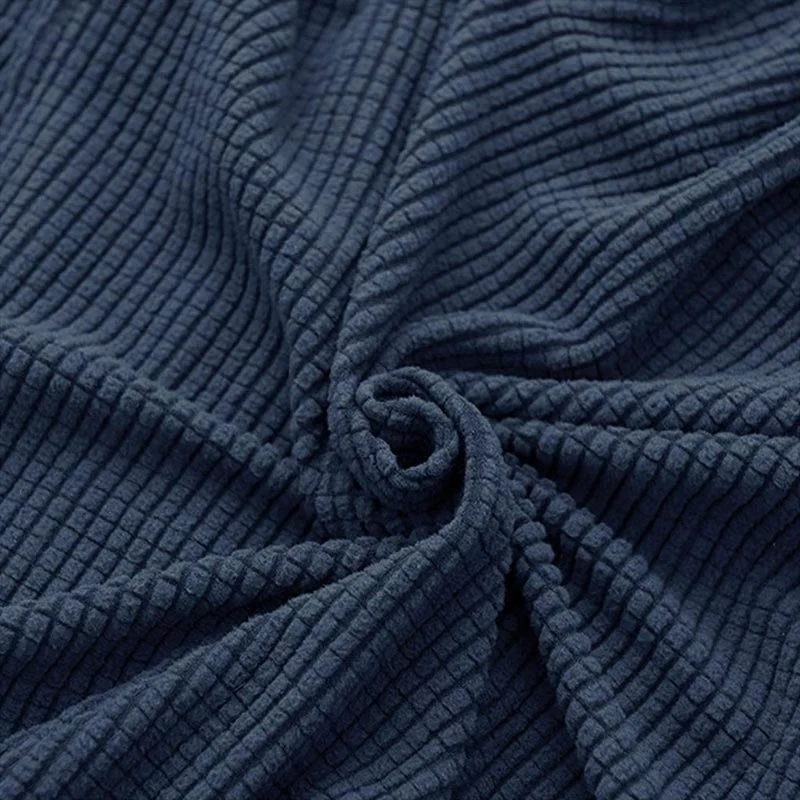 Housse Pour Fauteuil Crapaud Jacquard Bleu Marine