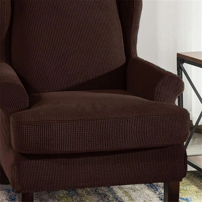 Housse Pour Fauteuil Crapaud Jacquard Marron