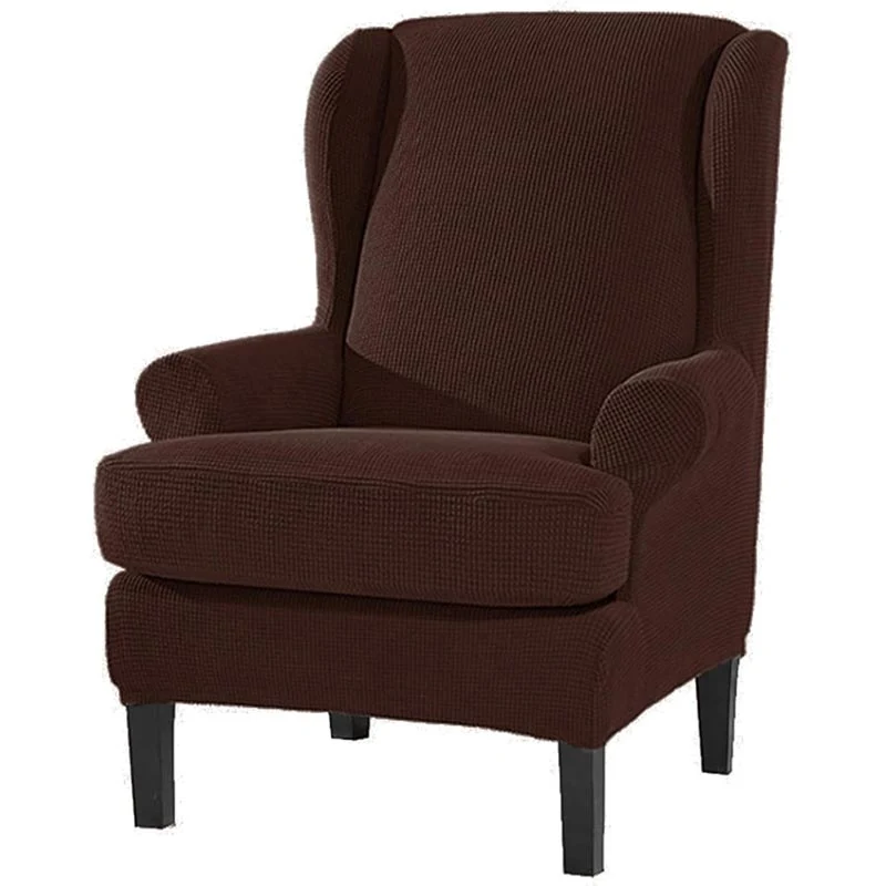 Housse Pour Fauteuil Crapaud Jacquard Marron