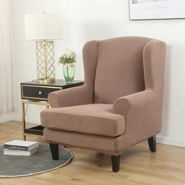 Housse Pour Fauteuil Crapaud Jacquard Marron