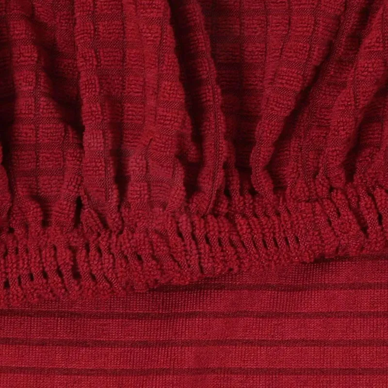 Housse Pour Fauteuil Crapaud Jacquard Rouge