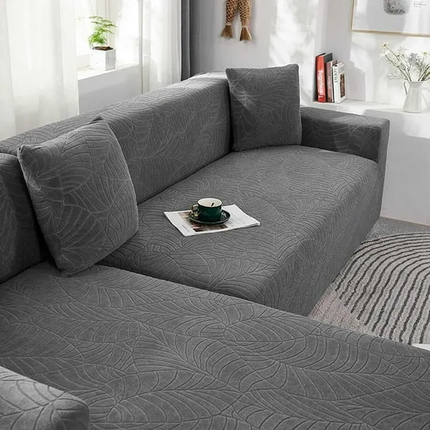 Housse Canapé d'Angle Gris Anthracite