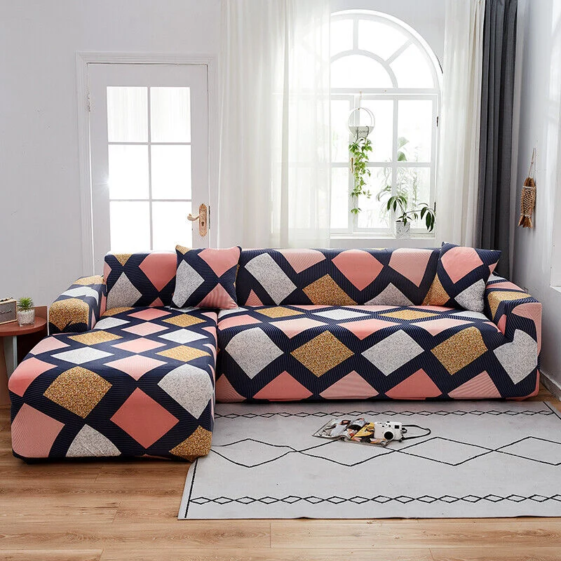 Housse de Canapé d'Angle Extensible Neith