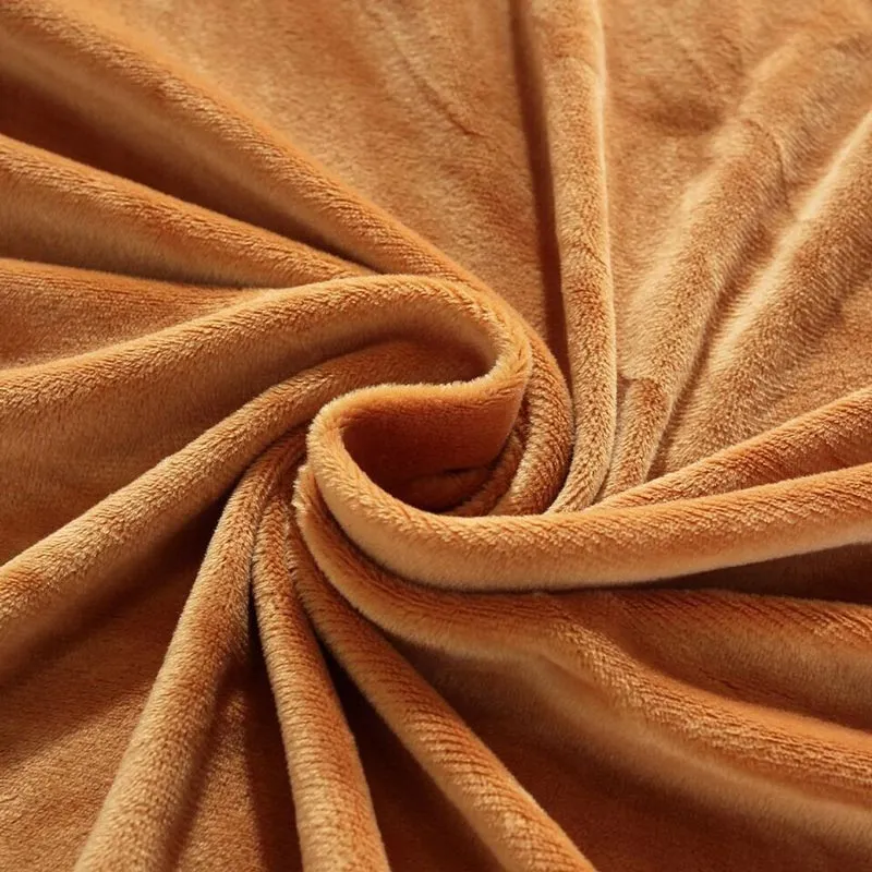 Housse de Canapé d'Angle Velours Camel