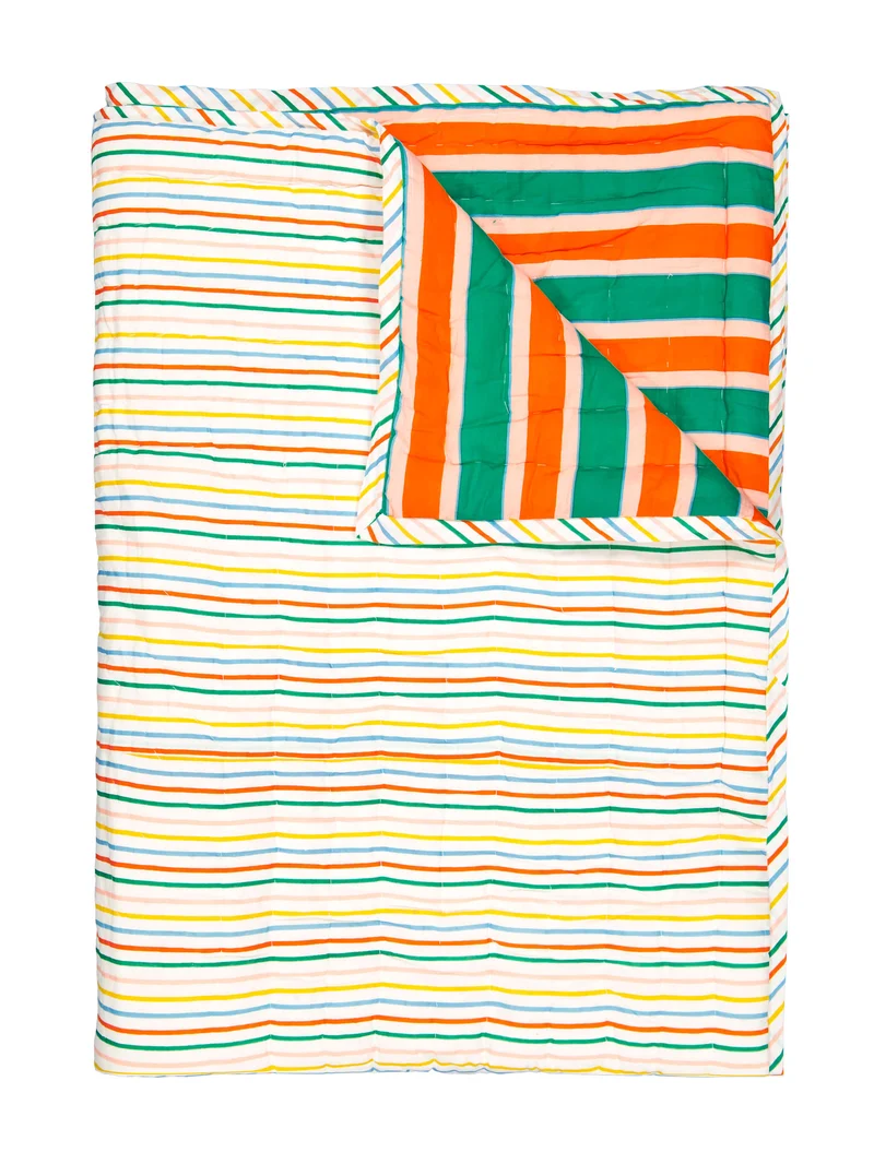 Plaid matelassé réversible