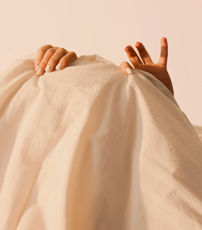 Taies d'oreiller en percale de coton - Beige ivoire