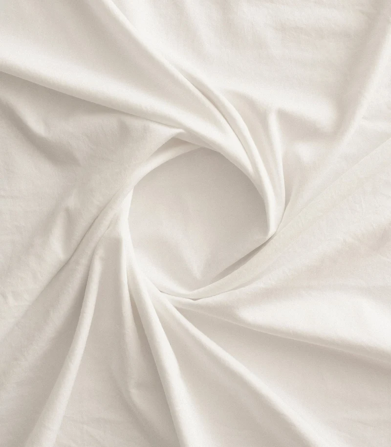 Taies d'oreiller en satin de coton - Blanc grand frais