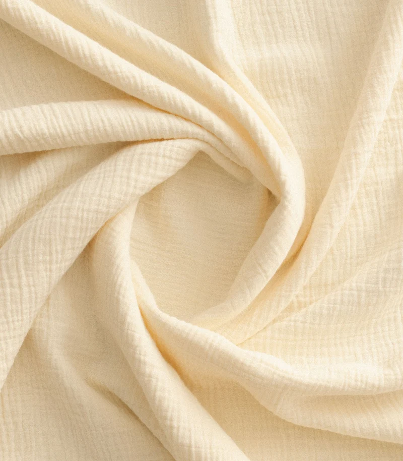Taies d'oreiller en gaze de coton - Blanc vanille