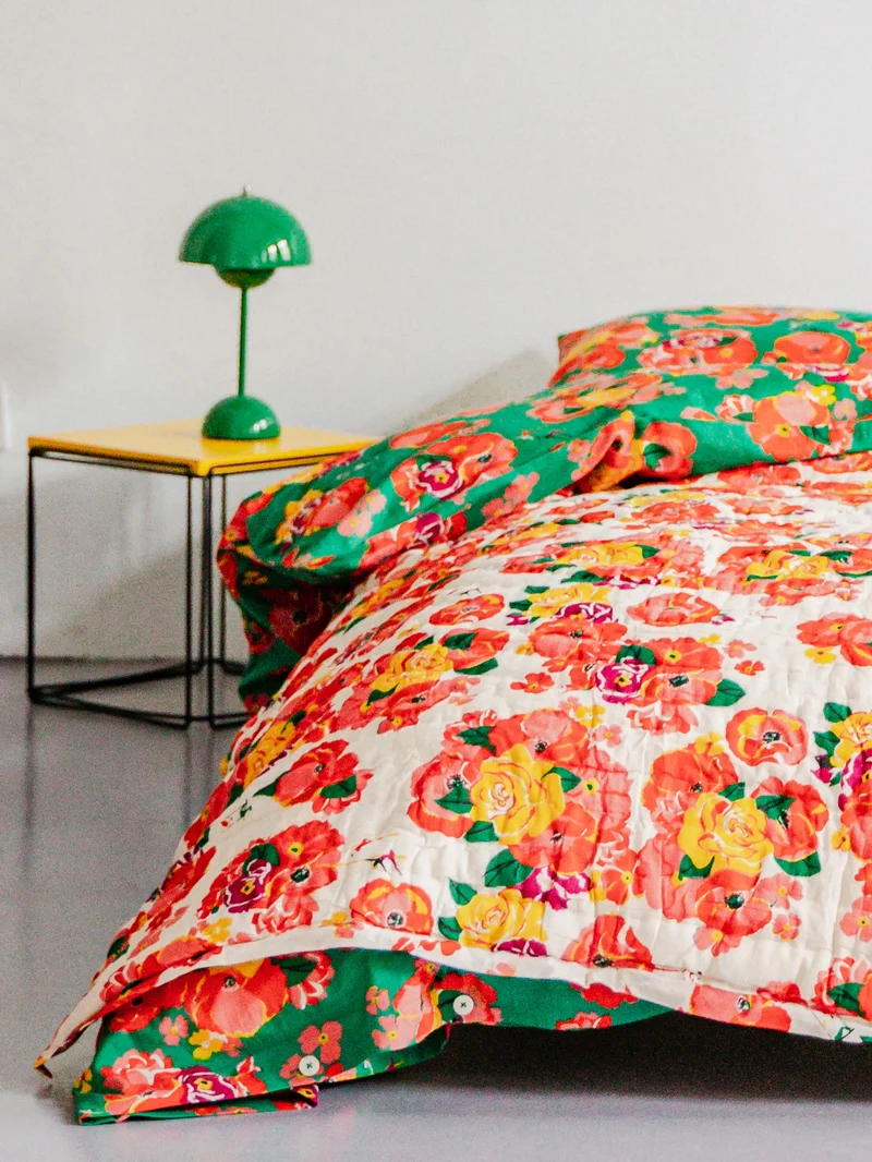 Plaid matelassé réversible