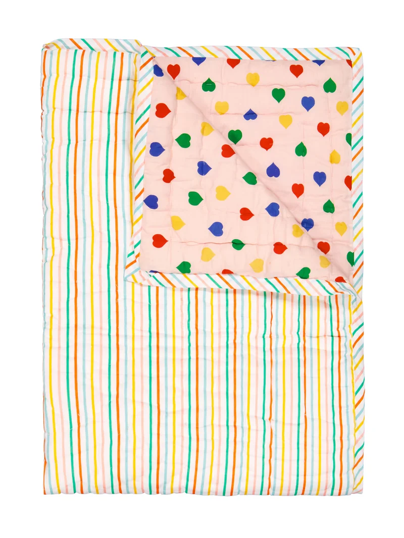 Plaid matelassé réversible