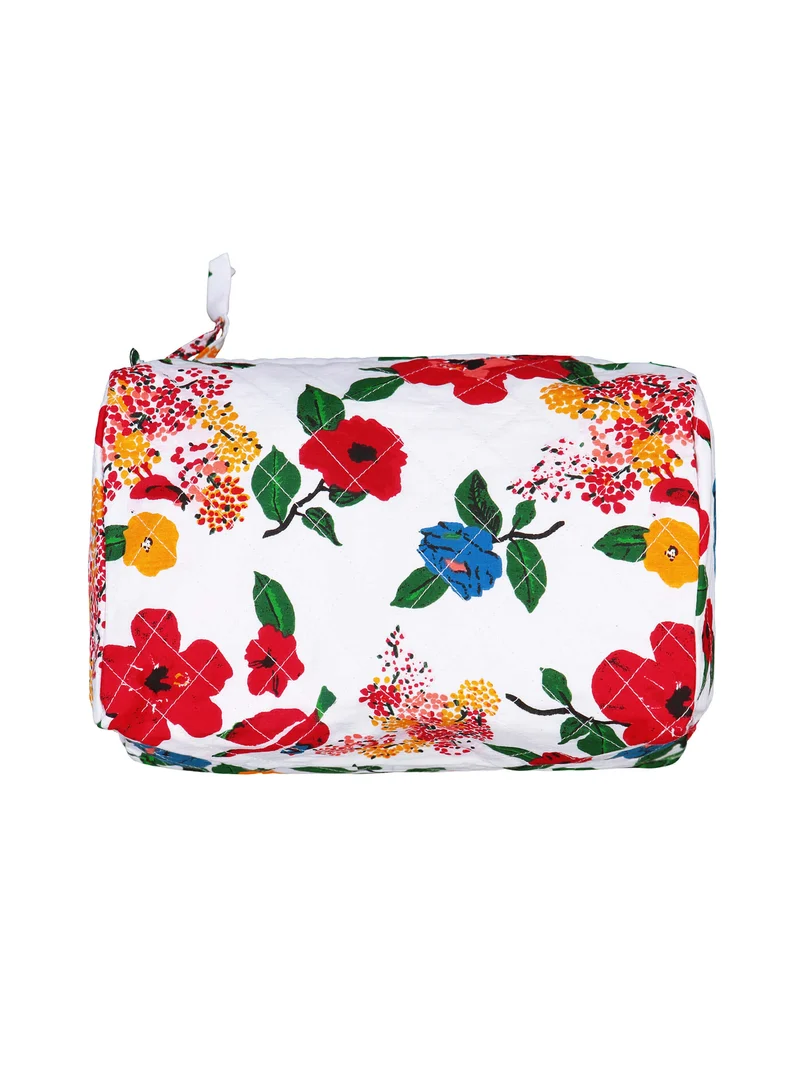 Trousse de toilette matelassée ronde